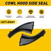 For RAV4 Toyota 2013-2018 Black Pair Front Wiper Side Cowl Extension Cover Trim