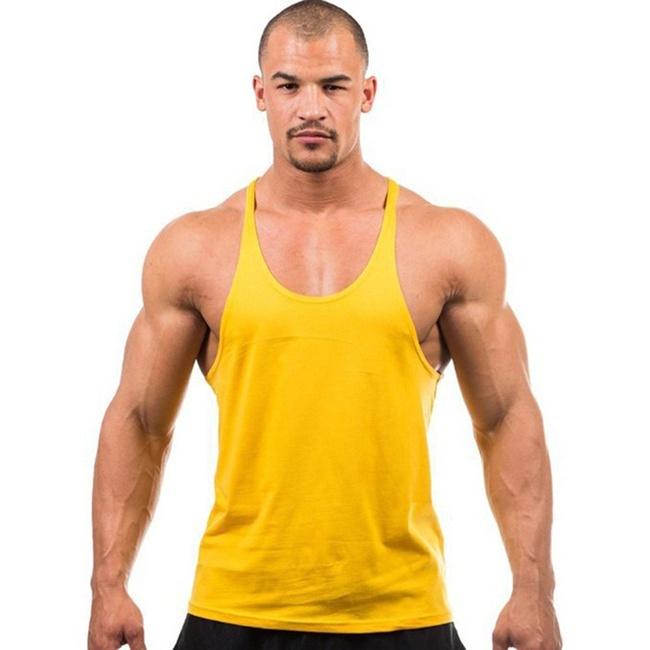 Pánské letní tílko do posilovny, tílko na špagetová ramínka, kulturistická svalová fitness vesta