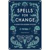 Spells for Change Metal Tin Sign  Vintage Witchcraft Guide Wall Art with Enchanting Mushrooms Butterflies  Stars   Perfect