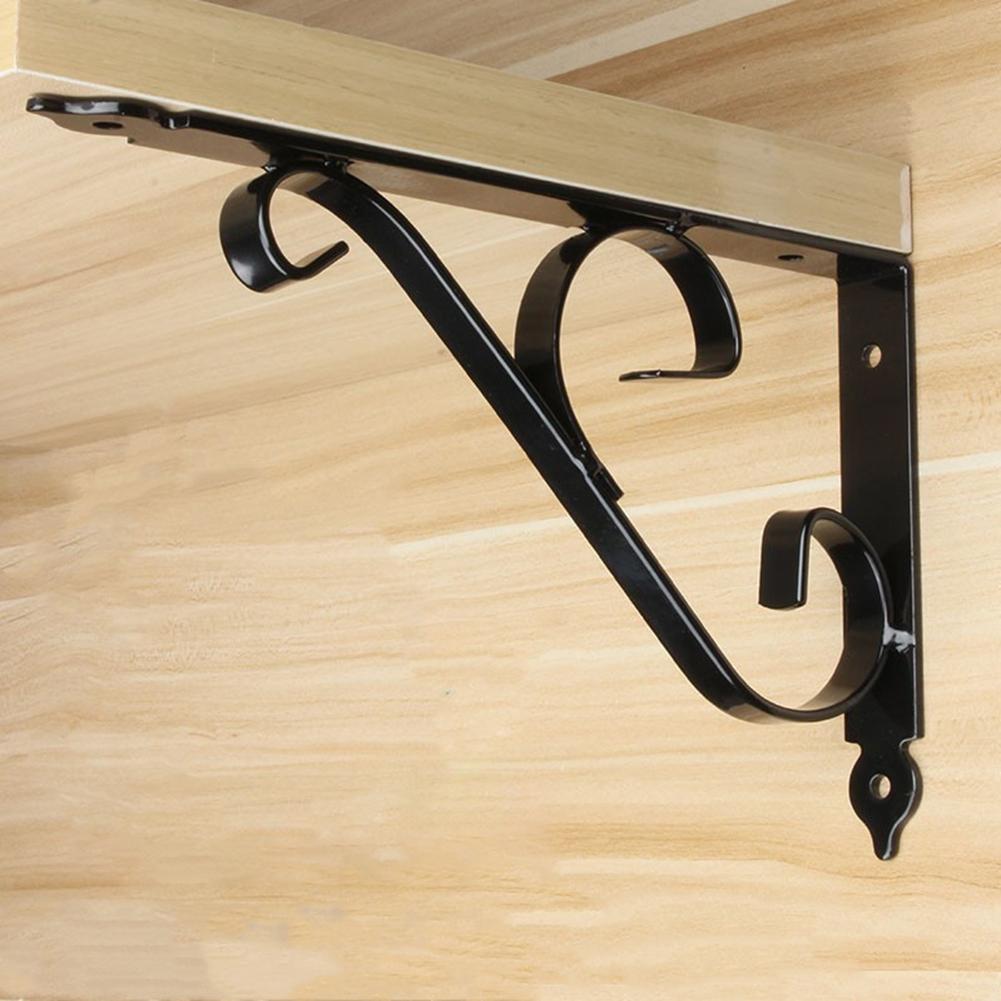Sturdy Shelf Hardware Floating Shelf Support Living Room Decor High Load Capacity Iron Construction For Home Storage