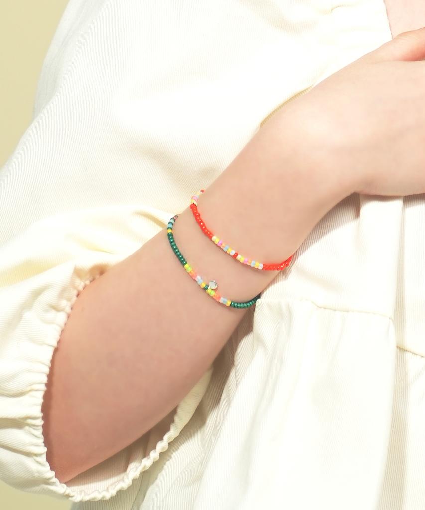 Bonbeau Soft Pop Color Beads Layered Bracelet