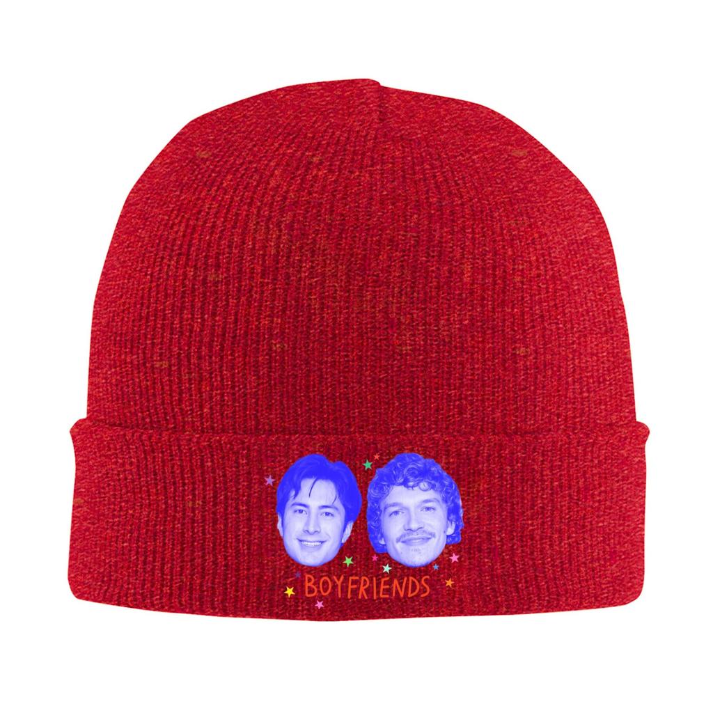 Connor Storrie And Hudson Williams Knitted Hat Womens Unisexs Beanies Winter Hats Acrylic Heated Rivalry Warm Cap