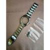 Used ORIENT Solar radio se00-c2-b stainless steel belt genuine bracelet and bezel, glass Good condition