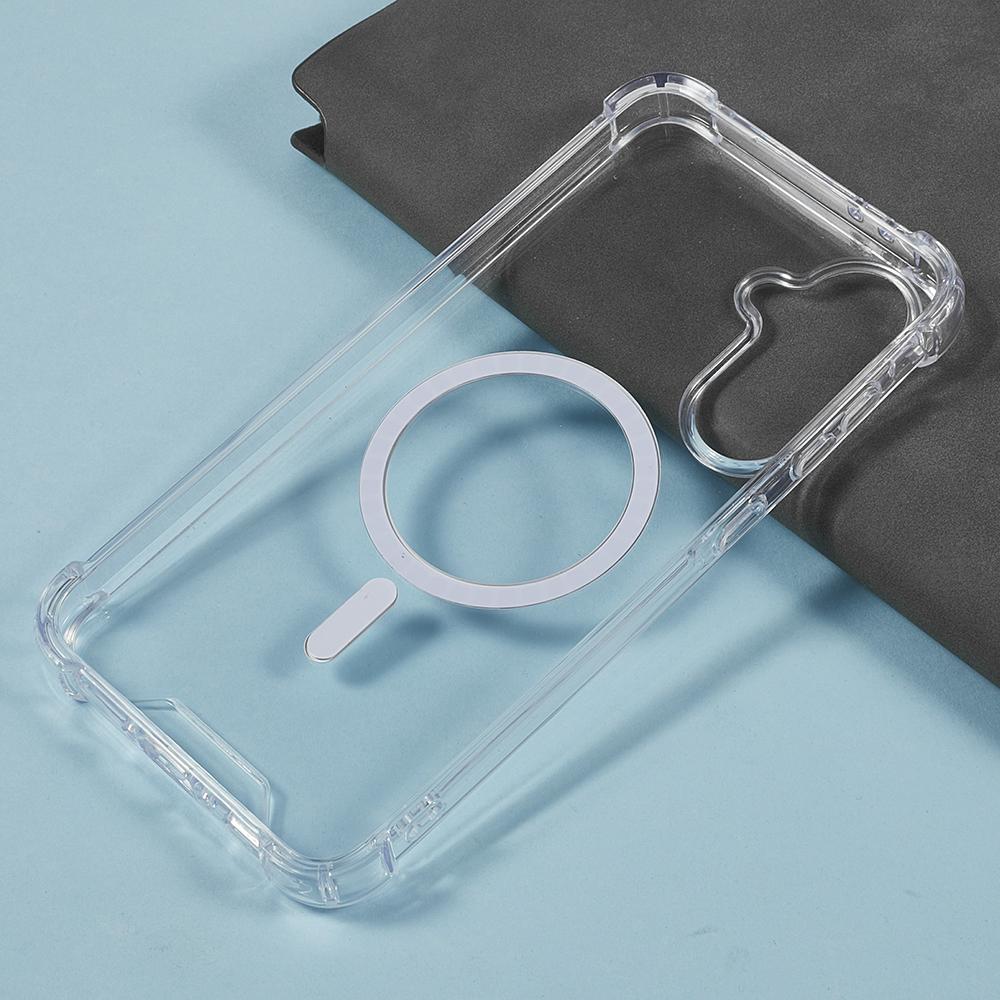 For Samsung Galaxy A36 5G Clear Phone Case Compatible with MagSafe 1.5mm Shockproof Back Cover