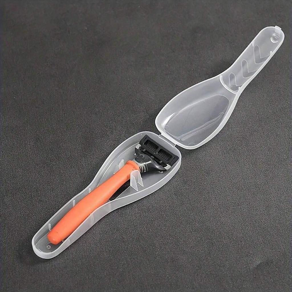 1pcs Razor Travel Storage Box Transparent Dustproof Carrying Case Cartridge Box For Gillette Razor Men Daily Supplies Organizer