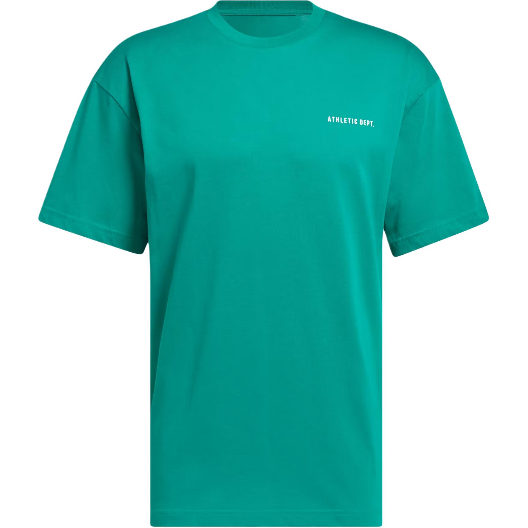 

Adidas Soft Comfortable Breathable Skin-Friendly Short Sleeve T-Shirt Men Tops Honor-Green White JN7111 S