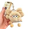 Rex Rabbit Plush Bow Ornament Keychain - Cute Soot Sprite Pendant