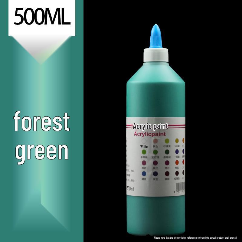 

500ML Waterproof, Fade-Resistant Acrylic Paint for Straw Hats, Ceramics, Plaster Dolls 500ML Acrylic Paint