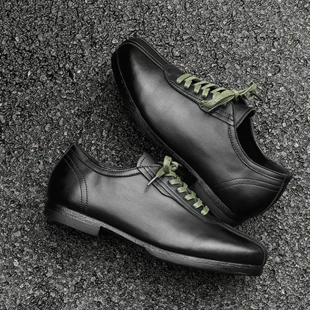 Pánská ležérní obuv Pánská ležérní kožená obuv Módní retro šněrovací kožená obuv Značkové mokasíny pro muže Luxusní Zapatos Para Hombre