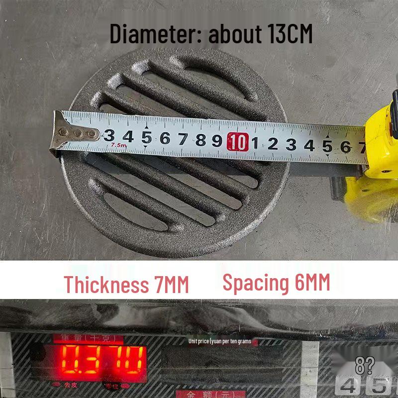 Thickened Cast Iron Furnace Grate for High Temperature Wood/Charcoal Burning Stoves
