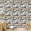 Wallpaper Colorful cars in Scandinavian style 50x1000