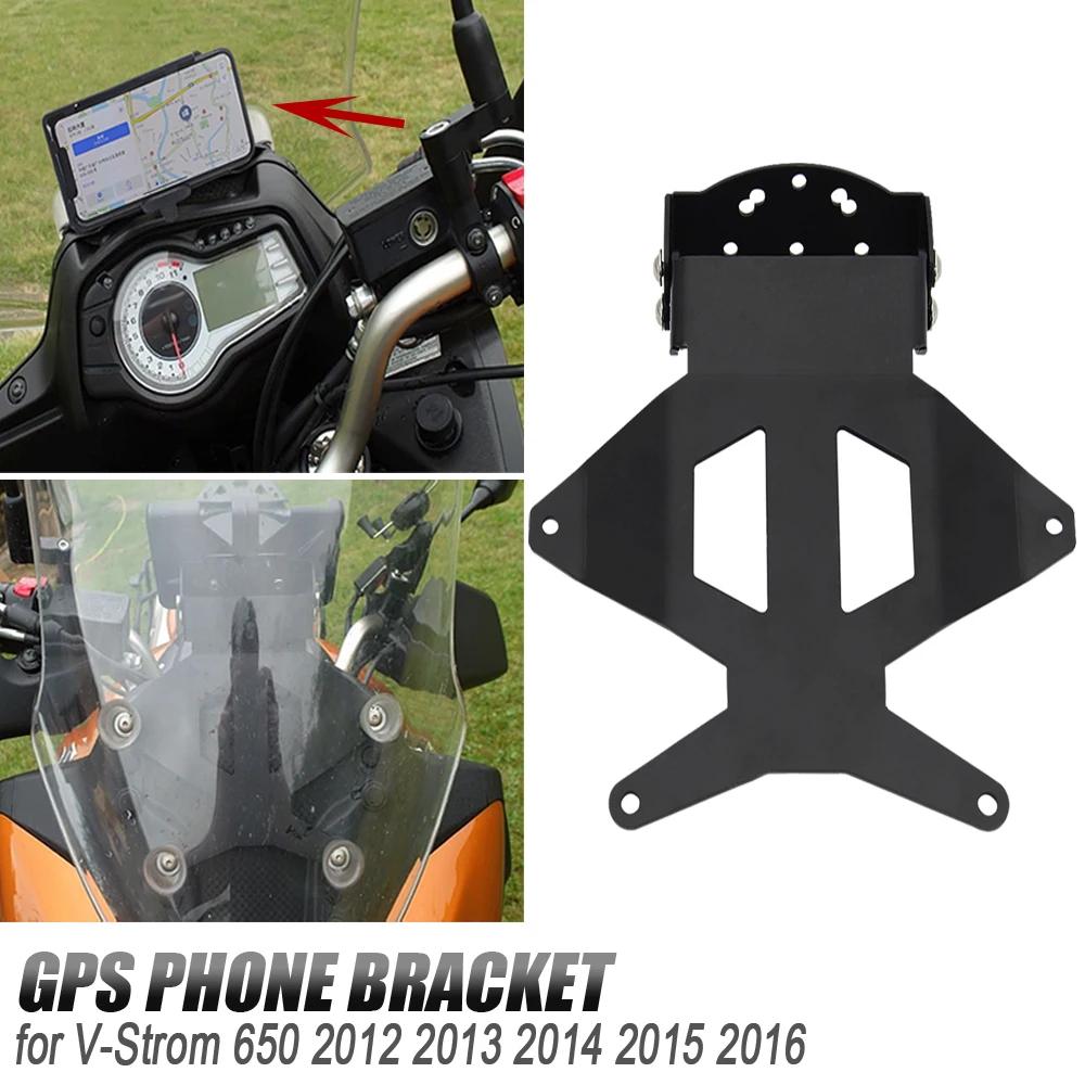 NUEVO 2012-2016 Para SUZUKI V-STROM 650 XT V-Strom DL 650 Soporte para Teléfono Móvil de Motocicleta Montaje para Navegador GPS Recargable