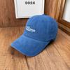 Blogger Wash and make old peaked caps Letter embroidery Soft top baseball caps Men's and women's commuting hats Wholesale