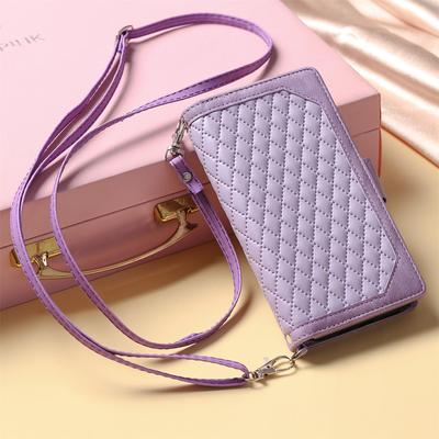 Coque de téléphone à rabat en cuir avec bracelet de luxe, étui portefeuille avec support Ultra pour Samsung Galaxy S8 S9 Plus S10e S20 S21 Fe S22 Note 8 9 10 20 Ultra