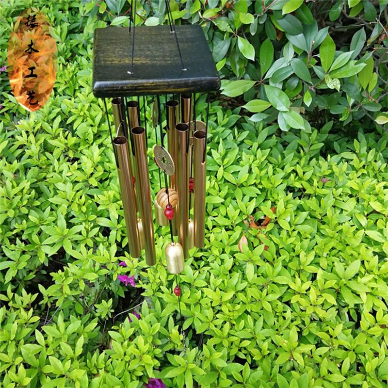 Antique Wind Chime Copper Tube Wind Chime Outdoor Garden Door Hanging Decor Copper Multitube Bell Wind Chime Home