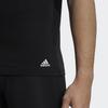 adidas Aktives Flex Baumwoll Rundhals-Shirt Herren Oberteile Schwarz GB1400