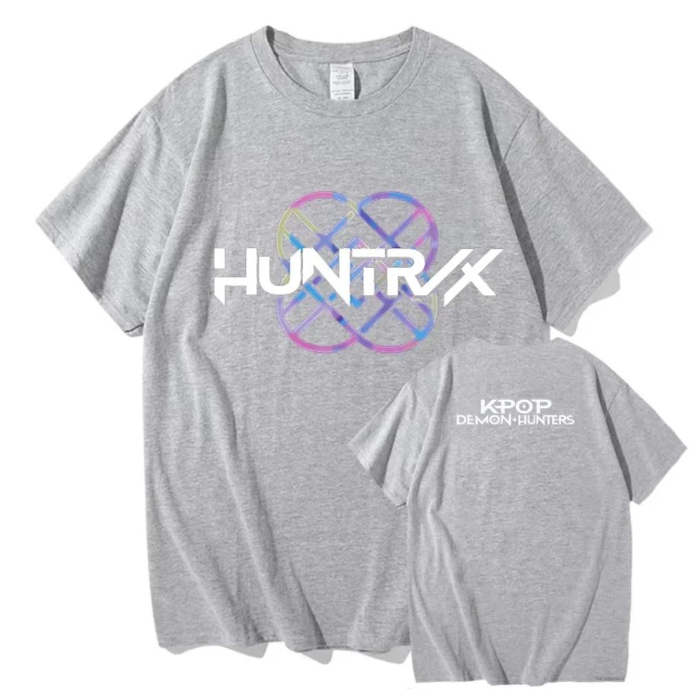 New Hot Kpop Demon Hunters T-shirts Mira Rumi Zoey Huntrix Fashion Women Girls Summer Tee Shirt Unisex Casual Short Sleeve Tops