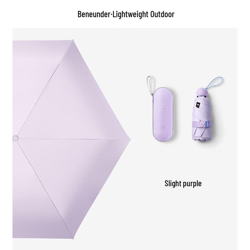 Bananaunder Portable UV Protection Five-Fold Sun & Rain Umbrella