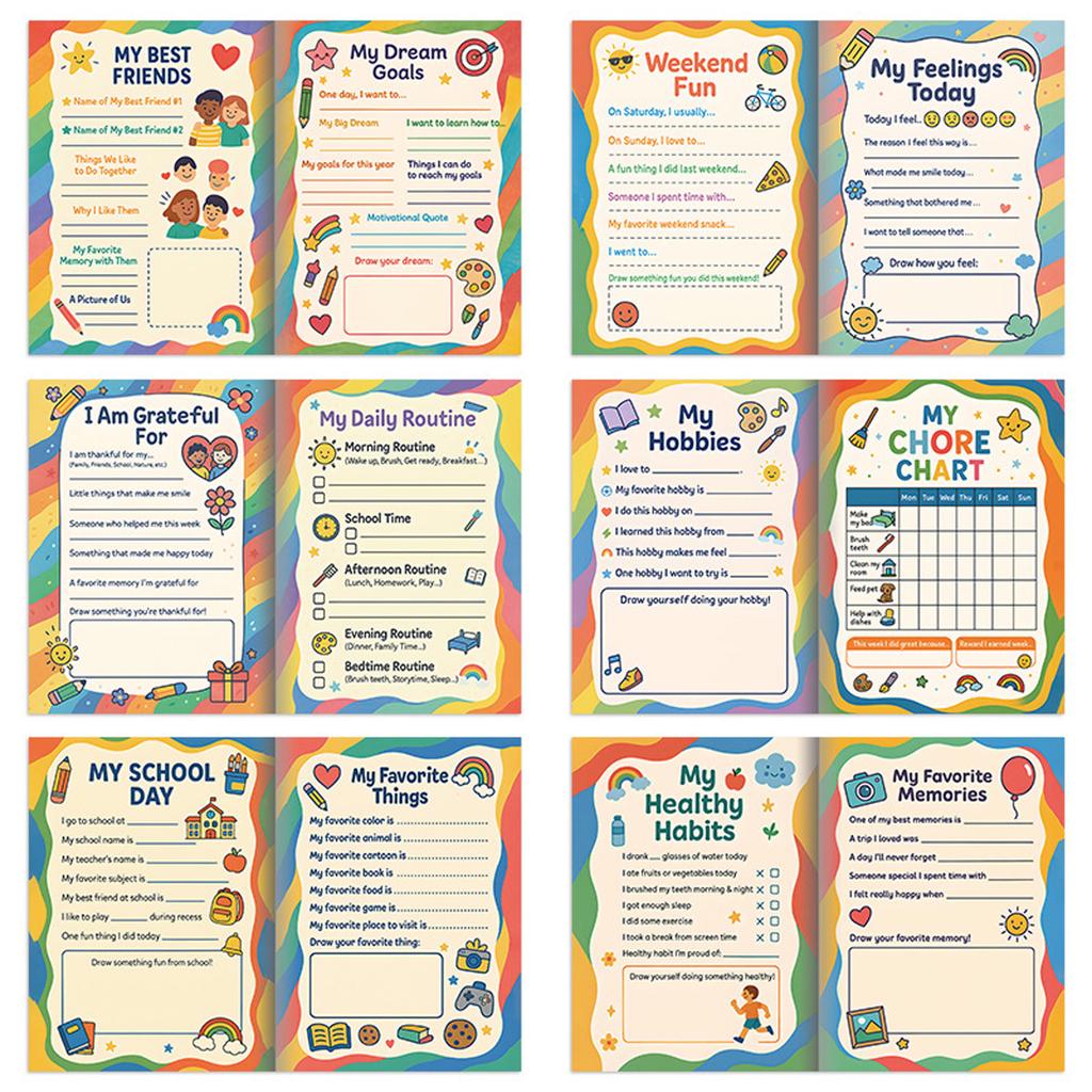 Colorful Daily Planner For Kids