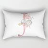 26 Letter Pillow Case Flowers Pillow Case Cushion Cover Fashion Pillow Cover Pillow Cover Pillow Case Home Decoration  Jewelry Accessory