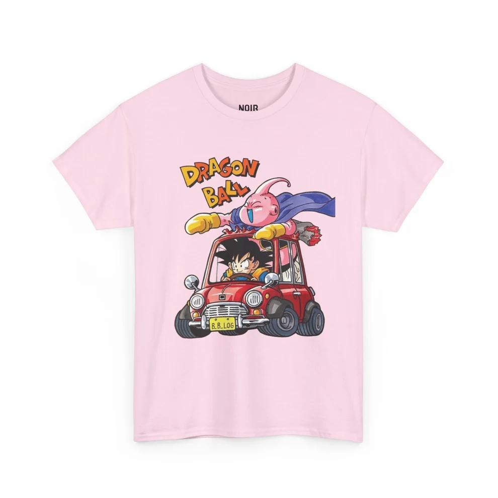 Dragon Ball Goku Buu Road Trip Pure Cotton Tshirt Men and Women Anime Style Fashion Comfortable Casual Short Sleeved Tshirt