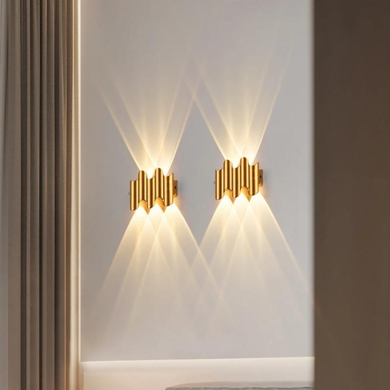 LED nástěnné svítidlo vnitřní a venkovní IP65 Vodotěsné Moderní minimalistický styl 3W/5W/7W žárovky Hliníkové verandové zahradní osvětlení