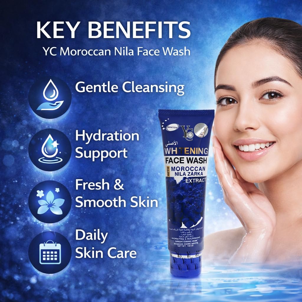 YC Brightening Face Wash with Moroccan Blue Nila Extract 100 Ml