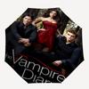 Vampire Diaries Theme Automatic Umbrella, Lightweight & Portable, 8 Rib, Perfect for Outdoor Travel, Birthdays, Christmas, Gifts.