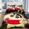 Cute Shin-Chans Catoon Crayon Duvet Cover Set Bedding Set Bedroom Decoration 2/3piece set Youth Kids Girl Boys Gift