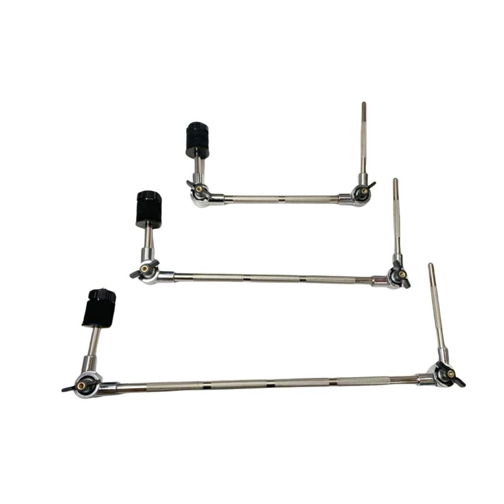 Jazz Drum Cymbal Stand & Cowbell Clamp: Dual-Sided Adapter & Extension Frame