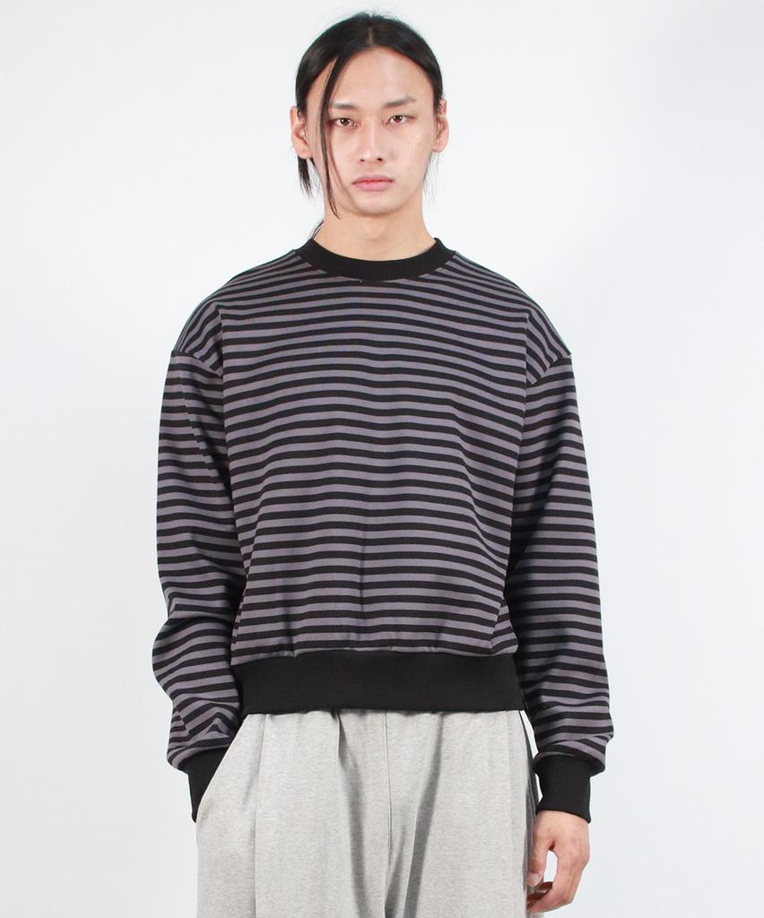 Deumakeu M Stripe Medium-Fit Sweatshirt - Black