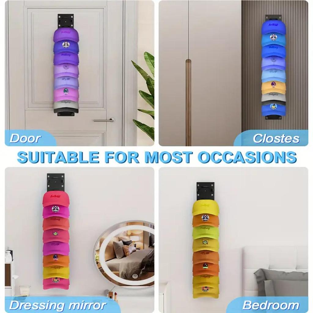 Cross-Border Baseball Cap Wall Rack - Strong Adhesive Multi-layer Cap Hook & Storage Display