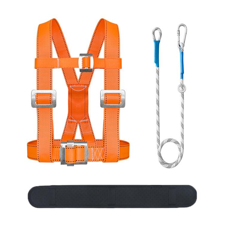 

Outdoor Safety Belt Set Outdoor Climbing Safety Harness Adjustable Safety Belt Aerial Work Cleaning Security Protection Tools