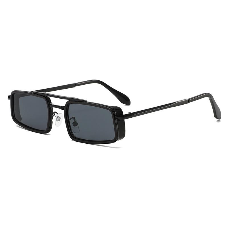 

New Vintage Square Sunglasses Women Men Metal Frame Rectangle Sun Glasses Oval Eyewear Sunglasses for Male Female Eyeglasses MULTI