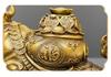 Bronze Bull Figurine - Auspicious Wealth-Attracting Desk Decoration for Home or Office.