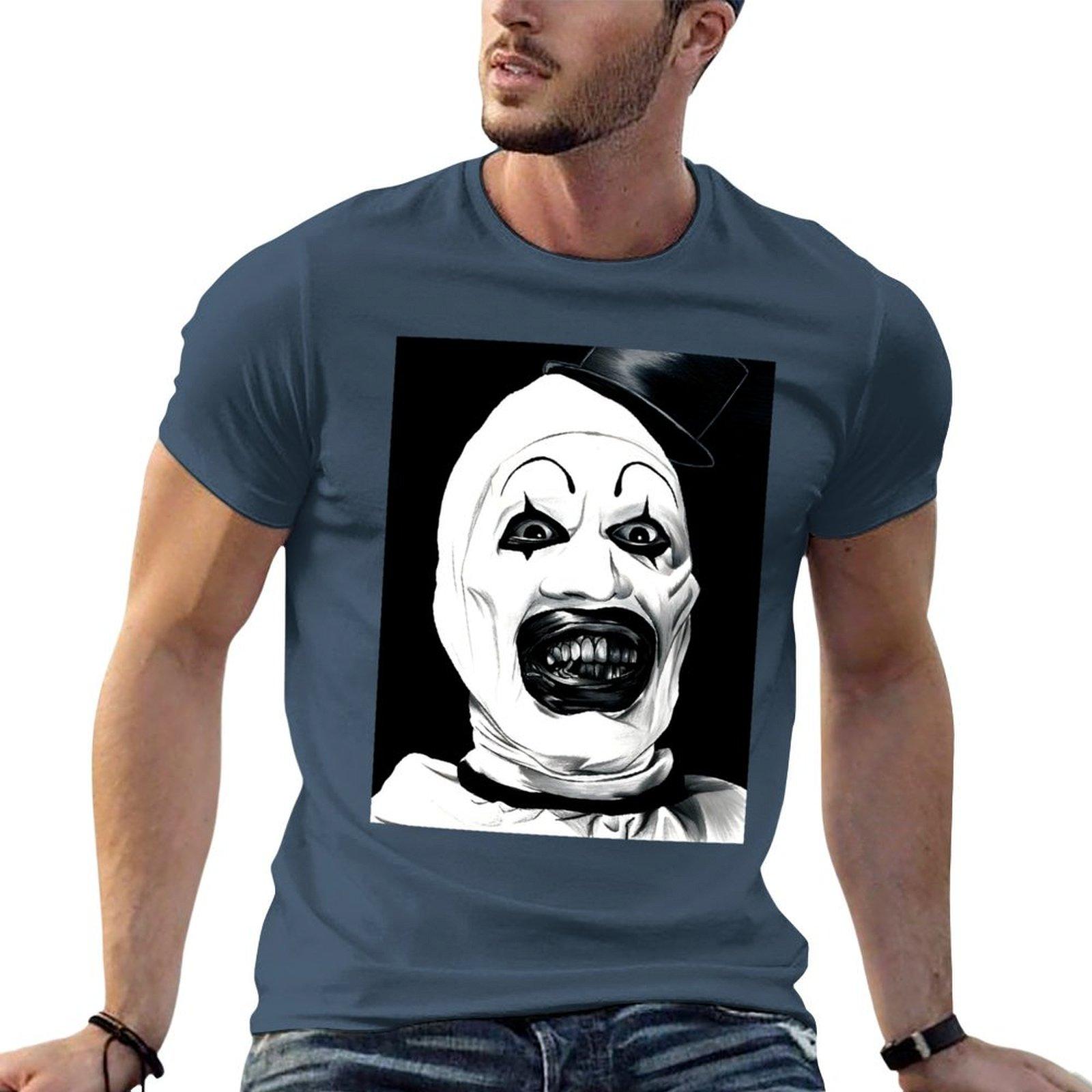 Art The Clown Terrifier Classic Tshirt Unisex Graphic T Shirt T Shirts For Unisex Graphic Vintage Unisex T Shirt Cotton 100 Tshirt S