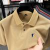 Men's Summer 2025 Embroidered Pony Logo Pure Cotton Polo Shirt