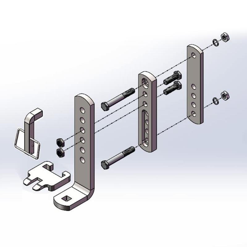 Snap L-Pins for Weight Distribution Hitches 1/4 by1 3/4 L-Pins with Integrated Snap Clip Minimize Noise