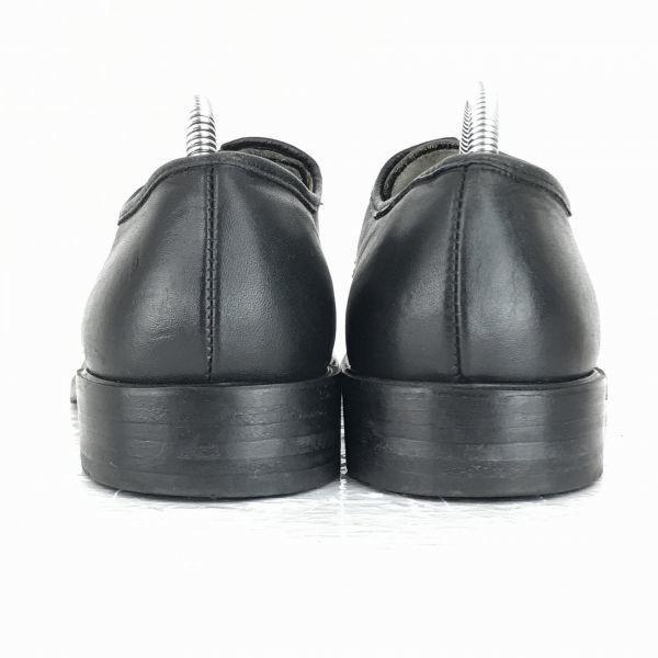 80s-90s Vintage Baltes leather service shoes U-tip 9.5 28.0 black military(USED)