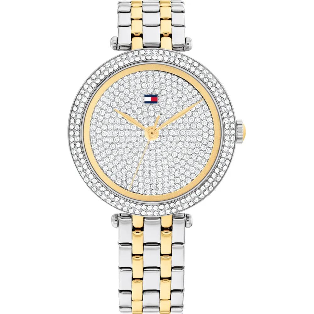Tommy Hilfiger Natalie Historical Collection Silver Dial Bicolor Metal Strap Ladies  Quartz Watch 1782760 серебряный