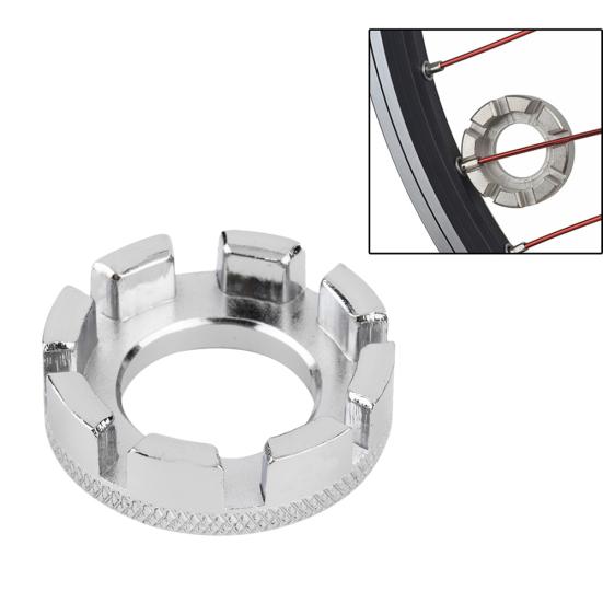 Bike Bicycle Repair Adjustment Wheel Spoke Cap Ring 8 Way Wrench Spanner Tool