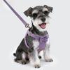 Pet Collars Trendy Premium Suede Dog Harness Leash Set-Adjustable Pet Chest Strap Soft Durable Puppy Kitten Fashion Accessories