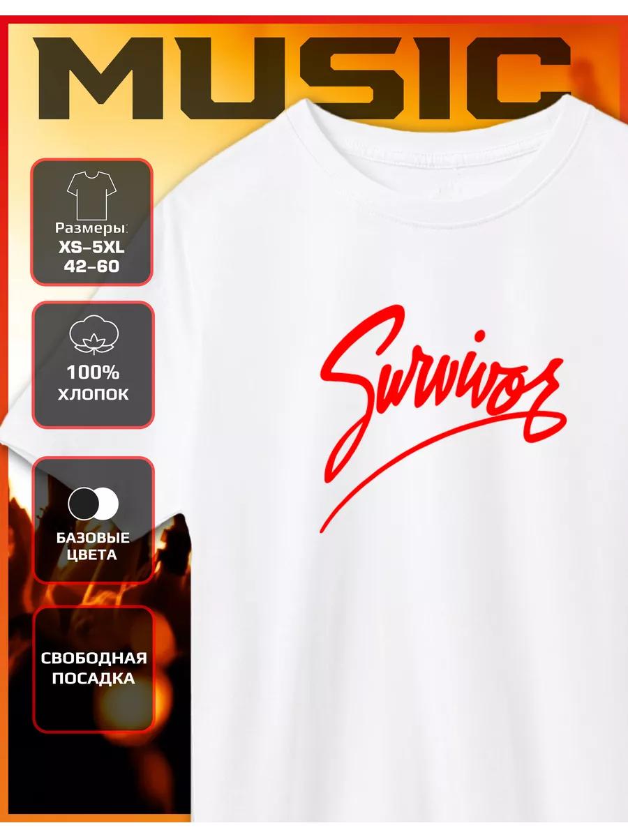 Survivor Print T-shirt 2XL