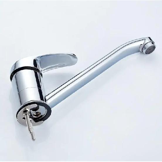 Caravan Mixer Tap Chrome Plated Long Spout Non-Microswitched For Motorhome Camper Boat Interior Parts Accessories
