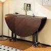 Foldable Large Round Dining Table for 10 - Ideal for Small Apartments, Homes, Restaurants, and Living Rooms