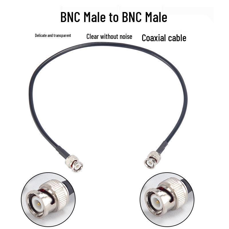 TNC Male To BNC Male Adapter Cable: 50 Ohm Microphone Antenna Extension