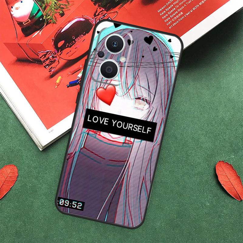 Cute Girl Glitch Animation Case For OPPO Reno 13F 14F 12F 11F 12 11 10 14 Pro 8T 8 Lite OPPO Find X9 X8 X6 X5 Pro Cover