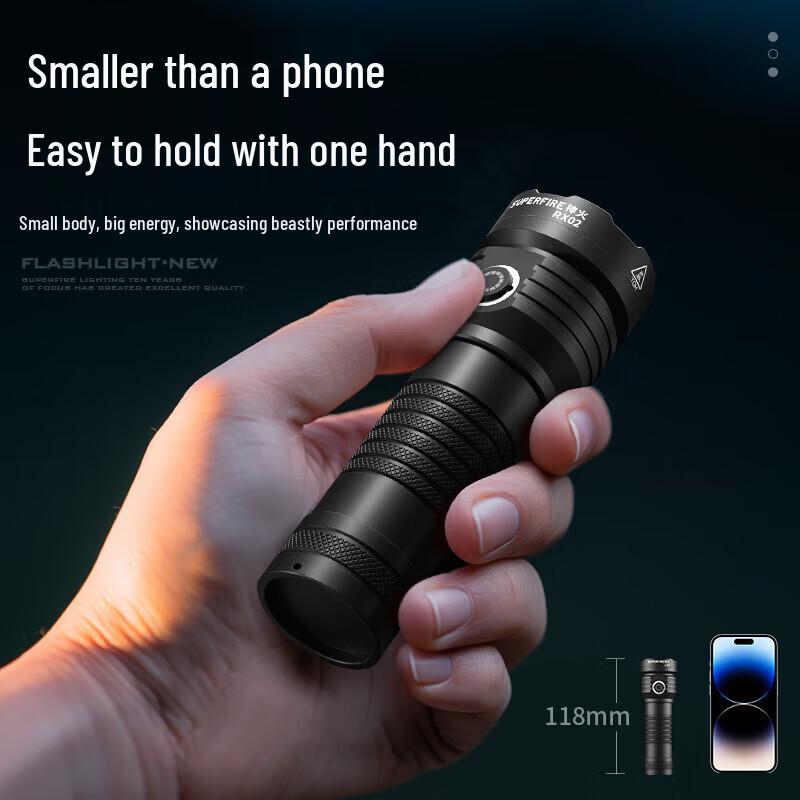 SupFire RX02 High-Power Tactical Flashlight