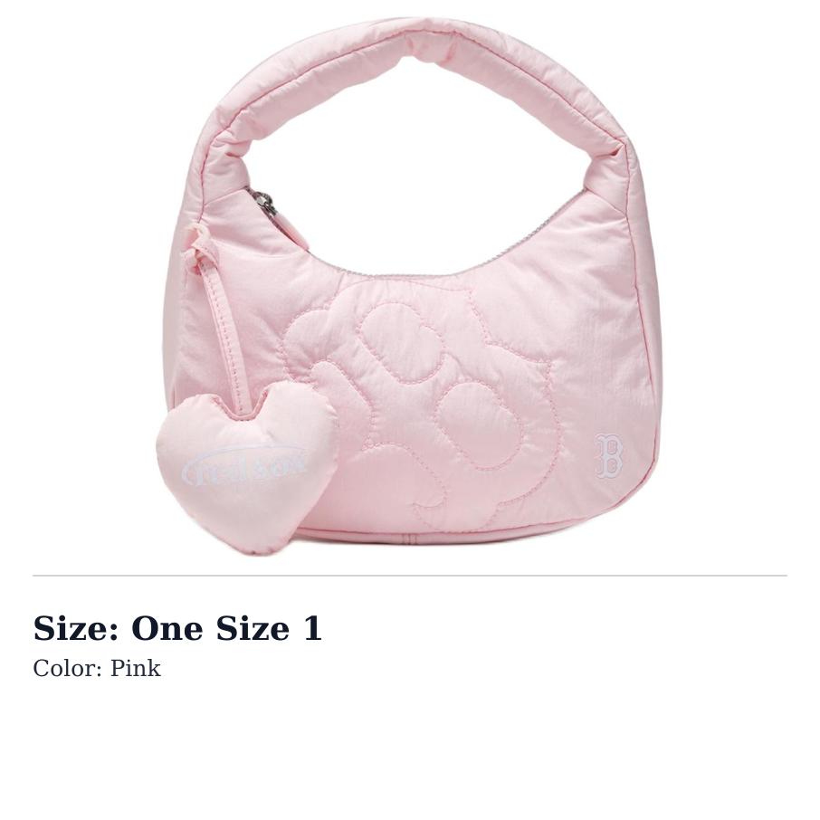 MLB Basic Boston Red Sox Nylon Handbag Mini Womens Pink 3ABQSM16N-43PKL One Size 1 розовый