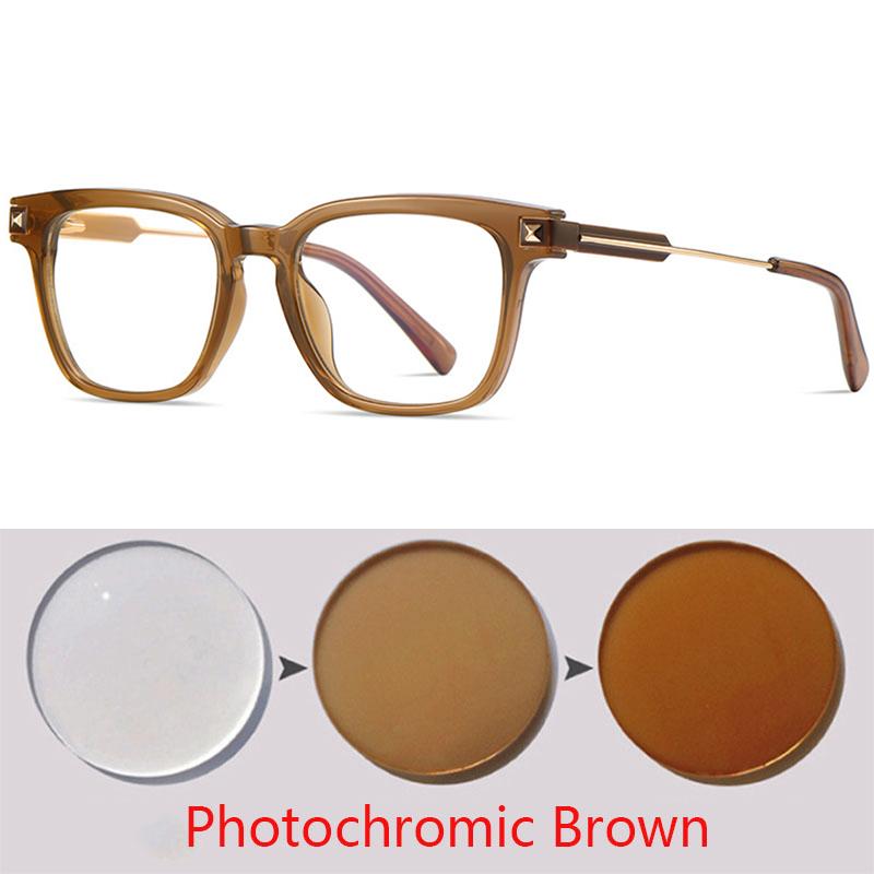 Men Square Frame Metal Bow Glasses New Style Flat Top Optical Prescription Eyeglasses with Insertion